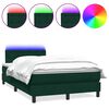 vidaXL s&ouml;t&eacute;tz&ouml;ld b&aacute;rsony rug&oacute;s &eacute;s LED-es &aacute;gy matraccal 120x210 cm