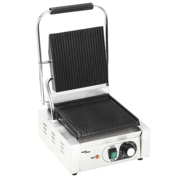 vidaXL kontaktgrill rozsdamentes acélból 1800 W 31 x 30,5 x 20 cm