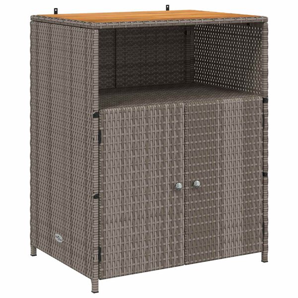 vidaXL Cabinet Sz&uuml;rke 70 x 50 x 87 cm Poli&eacute;szter &eacute;s Roly Rattan
