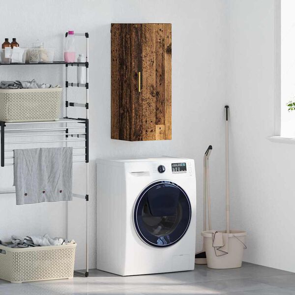 vidaXL Fali szekr&eacute;ny &Ouml;reg fa 34,5 x 34 x 90 cm Faanyag