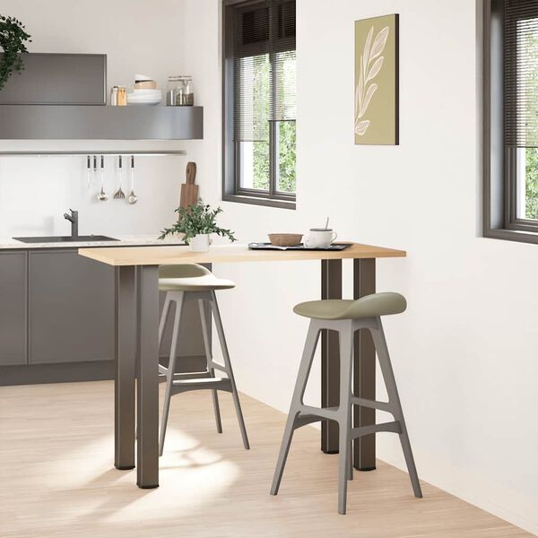 vidaXL 4 db nat&uacute;r ac&eacute;l b&aacute;rasztall&aacute;b 90-92 cm