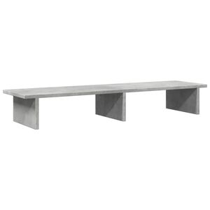 vidaXL betonsz&uuml;rke szerelt fa monitor&aacute;llv&aacute;ny 100 x 27 x 15 cm