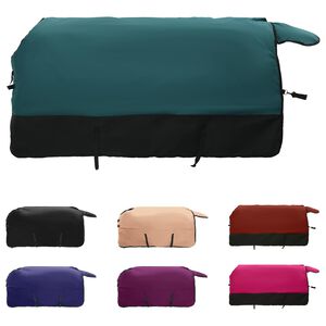 vidaXL L&oacute; Takar&oacute; S&ouml;t&eacute;t Z&ouml;ld &eacute;s Fekete 75 cm Poli&eacute;szter