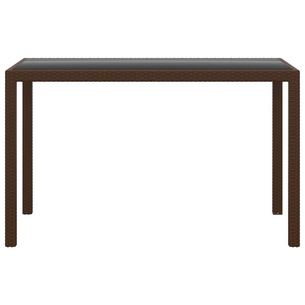 vidaXL 3 részes barna polyrattan kerti étkezőgarnitúra párnákkal