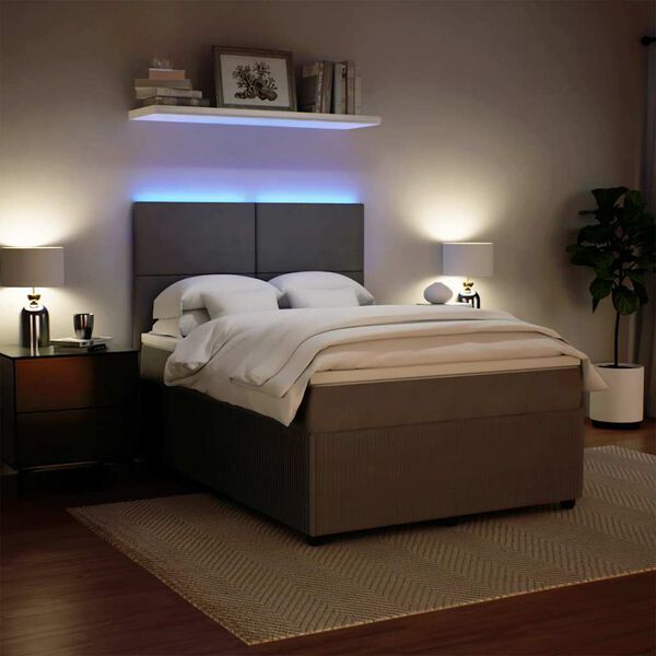 vidaXL vil&aacute;gossz&uuml;rke b&aacute;rsony rug&oacute;s &aacute;gy matraccal 140x190 cm