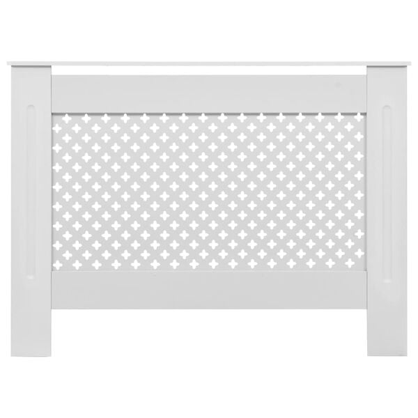vidaXL 2 db fehér MDF radiátorburkolat 112 x 19 x 81,5 cm