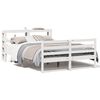 vidaXL feh&eacute;r t&ouml;m&ouml;r fenyőfa &aacute;gy matrac n&eacute;lk&uuml;l 150 x 200 cm