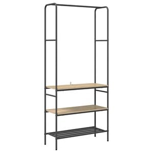 vidaXL Ruhafog&oacute; Sonoma T&ouml;lgy 77 x 30 x 171 cm Szerelt Fa