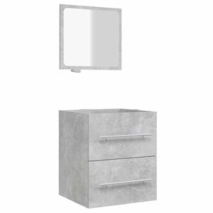vidaXL betonsz&uuml;rke t&uuml;kr&ouml;s f&uuml;rdőszobaszekr&eacute;ny 41 x 38,5 x 48 cm