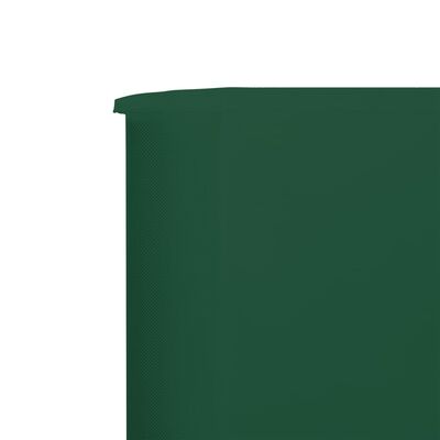 vidaXL zöld 9-paneles szövet szélfogó 1200 x 160 cm