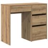 vidaXL Asztal Artisan t&ouml;lgy Szerelt Fa 90 x 37.5 x 75 cm