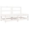 vidaXL 2 db feh&eacute;r t&ouml;m&ouml;r fenyőfa kerti k&ouml;z&eacute;pső kanap&eacute;