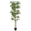 vidaXL z&ouml;ld mű bambusz fa 1216 lev&eacute;llel 180 cm