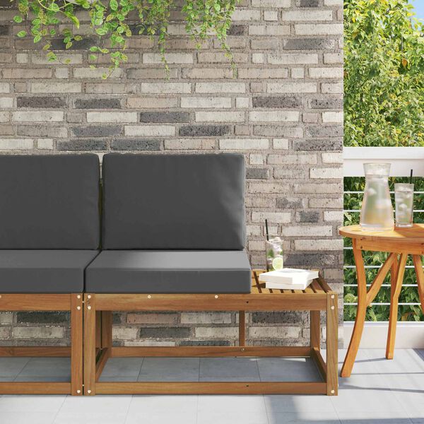 vidaXL K&uuml;lt&eacute;ri v&eacute;gleges kanap&eacute; Term&eacute;szetes &eacute;s antracit 91 x 63 x 73 cm