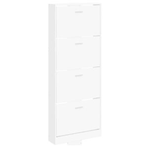 vidaXL feh&eacute;r szerelt fa cipősszekr&eacute;ny 59 x 17 x 150 cm