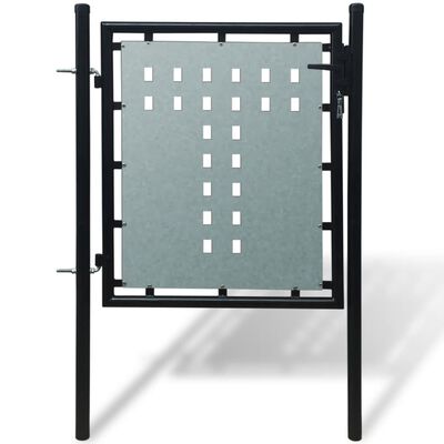 vidaXL fekete kerítés kapu 100 x 150 cm