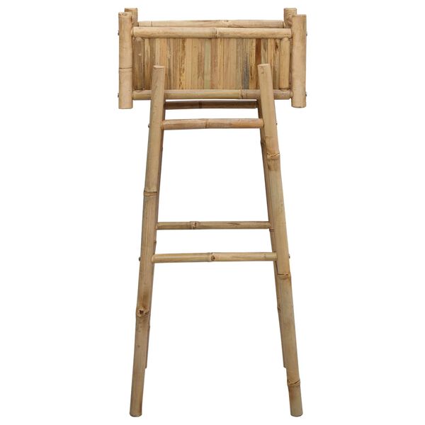 vidaXL Kerti vir&aacute;gtart&oacute; tart&oacute;val Term&eacute;szetes 50 x 38 x 114 cm Bambusz