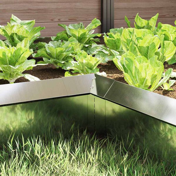 vidaXL Csiga ker&iacute;t&eacute;s Ez&uuml;st 10 x 10 x 25 cm Horganyzott ac&eacute;l