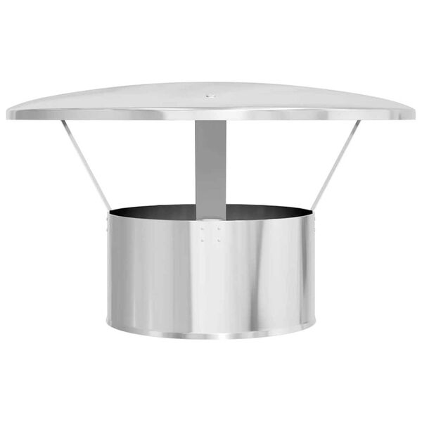 vidaXL Eső Bor&iacute;t&oacute; K&eacute;m&eacute;ny Ez&uuml;st 35 x 35 x 20 cm Rozsdamentes ac&eacute;l