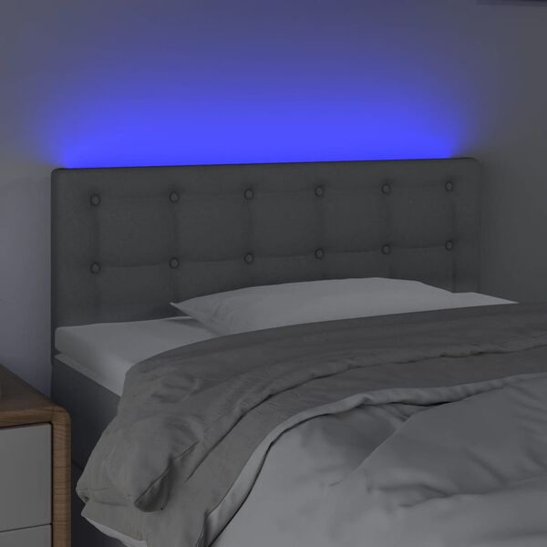 vidaXL vil&aacute;gossz&uuml;rke sz&ouml;vet LED-es fejt&aacute;mla 100x5x78/88 cm