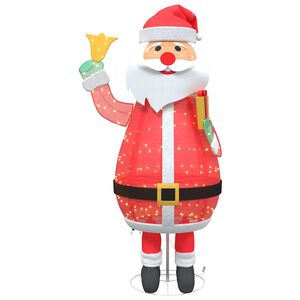 vidaXL Kar&aacute;csonyi Mikul&aacute;s 200 LED-del Meleg feh&eacute;r 100 x 180 cm sz&ouml;vet