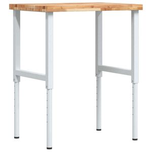 vidaXL t&ouml;m&ouml;r b&uuml;kkfa n&eacute;gysz&ouml;g alak&uacute; munkapad 80 x 60 x (73-99,5) cm