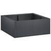 vidaXL T&aacute;mfal 4 db 100 x 100 x 40 cm Ac&eacute;l Antracitsz&uuml;rke