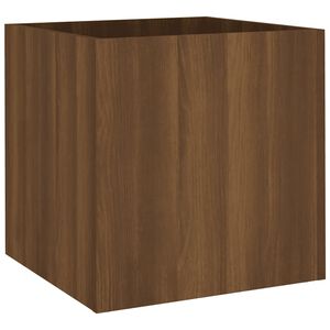 vidaXL barna t&ouml;lgy sz&iacute;nű szerelt fa vir&aacute;gtart&oacute; 40 x 40 x 40 cm