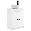 vidaXL F&uuml;rdőszobai pult mosd&oacute;val Feh&eacute;r 54 x 35 x 83 cm Szerelt Fa