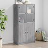 vidaXL sz&uuml;rke sonoma sz&iacute;nű magasszekr&eacute;ny ajt&oacute;kkal 68x37x142 cm