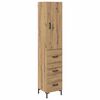 vidaXL Magasfi&uacute; Artisan t&ouml;lgy 34,5 x 34 x 180 cm Szerelt Fa