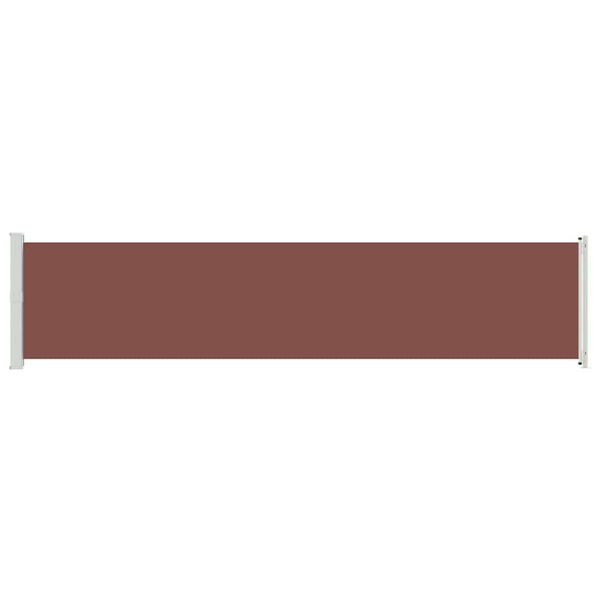 vidaXL barna kihúzható oldalsó terasz-napellenző 140 x 600 cm