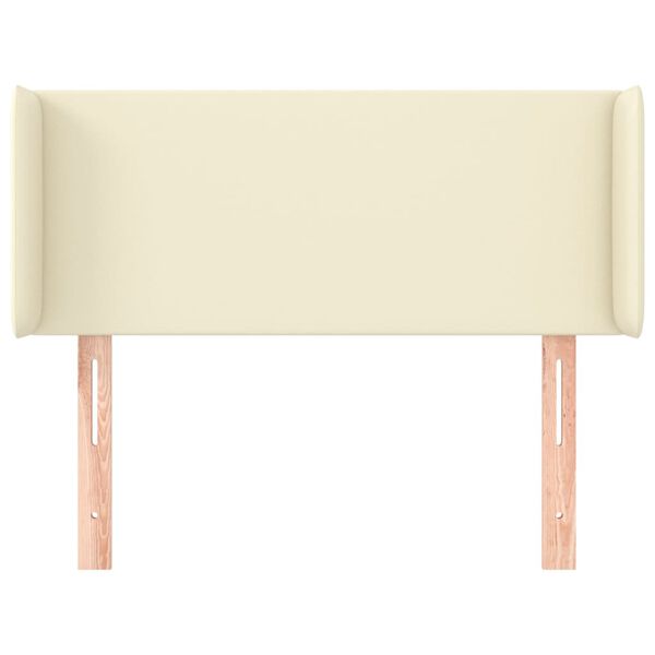 vidaXL kr&eacute;msz&iacute;nű műbőr sz&aacute;rnyas fejt&aacute;mla 93x16x78/88 cm