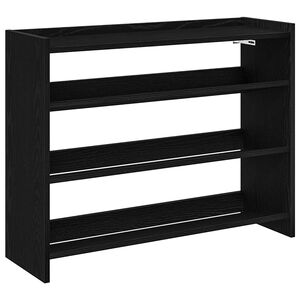 vidaXL fekete szerelt fa cipőt&aacute;rol&oacute; szekr&eacute;ny 80x25x62 cm