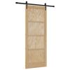 vidaXL Cs&uacute;sz&oacute; ajt&oacute; ORKDAL Term&eacute;szetes 83 x 211 cm T&ouml;m&ouml;r Fenyőfa
