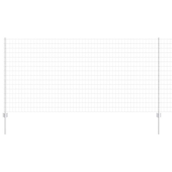 vidaXL Ker&iacute;t&eacute;s oszlopokkal Ez&uuml;st 1,2 x 10 m Ac&eacute;l