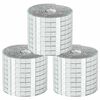 vidaXL T&uuml;k&ouml;r Mozaik Csempe Geometrikus 3 db Ez&uuml;st 100 x 4 cm &Uuml;veg