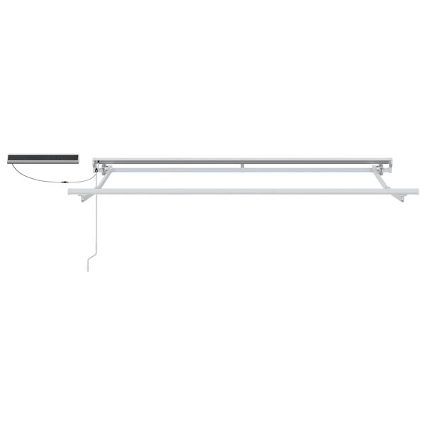 vidaXL Elektromos Kih&uacute;zhat&oacute; Napernyő Barna 2,5 x 2 m