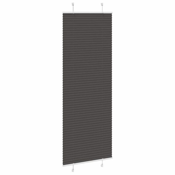 vidaXL plisz&iacute;rozott redőny fekete 80x200 cm sz&ouml;vetsz&eacute;less&eacute;g 79,4 cm