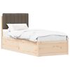 vidaXL &Aacute;gykeret K&aacute;rpitozott Fejt&aacute;ml&aacute;val T&oacute;psz&iacute;nű 75 x 190 cm