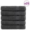 vidaXL pr&eacute;mium f&uuml;rdőlepedők SOLUND 25 db antracitsz&uuml;rke 70 x 140 cm 600 g/m&sup2;