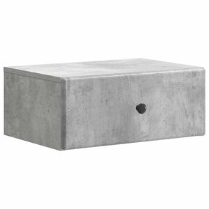 vidaXL Fali &eacute;jjeli szekr&eacute;ny Betonsz&uuml;rke 49 x 34,5 x 20 cm Szerelt Fa