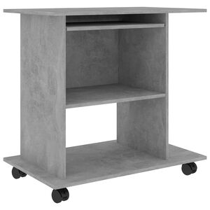 vidaXL betonsz&uuml;rke szerelt fa sz&aacute;m&iacute;t&oacute;g&eacute;pasztal 80 x 50 x 75 cm
