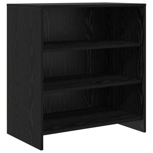 vidaXL Sz&eacute;f Fekete 70 x 41 x 75 cm Szerelt Fa