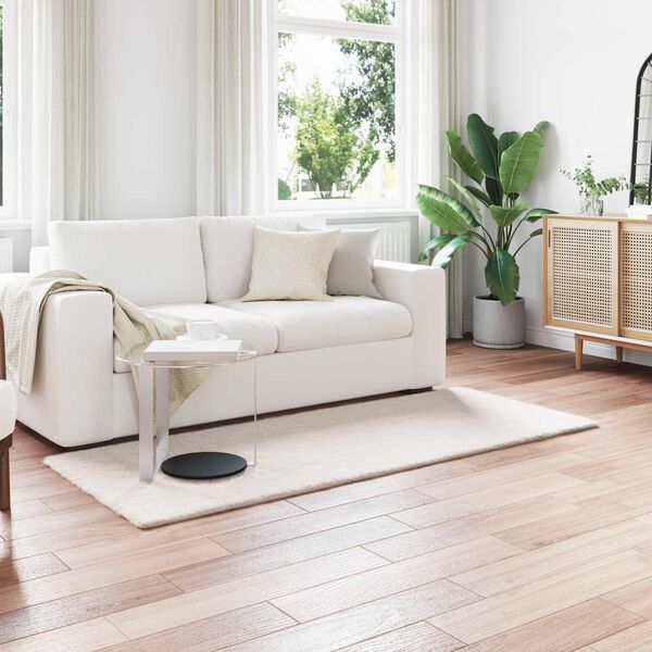 vidaXL Mű Ny&uacute;l Szőr Szőnyeg Olite Kr&eacute;m 80 x 200 cm Poli&eacute;szter