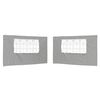 vidaXL Parti s&aacute;tor oldalfal 2 db 400 x 195 cm Vil&aacute;gossz&uuml;rke PE &eacute;s ac&eacute;l