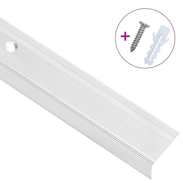 vidaXL 15 db ez&uuml;stsz&iacute;nű L-alak&uacute; alum&iacute;nium l&eacute;pcső&eacute;lv&eacute;dő 100 cm