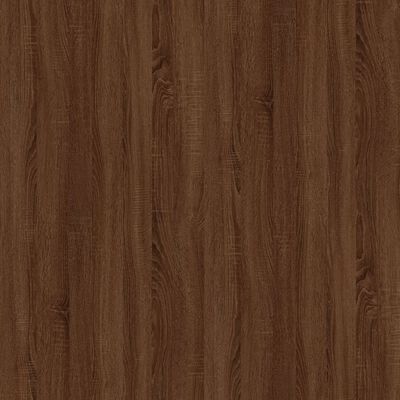 vidaXL 2 db barna tölgyszínű szerelt fa éjjeliszekrény 50x46x50 cm