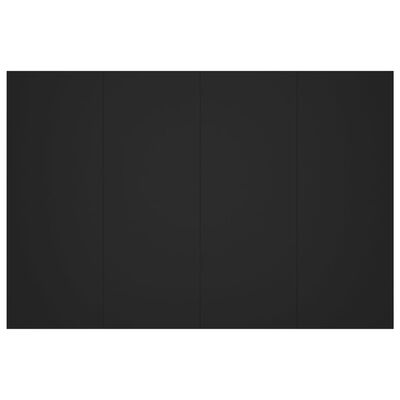 vidaXL fekete szerelt fa ágyfejtámla 120x1,5x80 cm