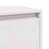 vidaXL 2 db feh&eacute;r t&ouml;m&ouml;r fenyőfa faliszekr&eacute;ny 80 x 30 x 35 cm